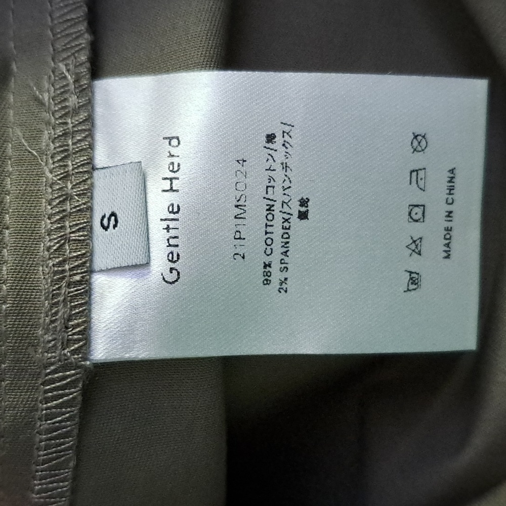 NWT Men's Cotton Lightweight Multi Pocket Jacket (Army Green) - Gentle Herd - Picture 11 of 13